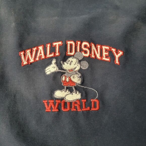 Vintage Walt Disney World Blue Authentic Mickey Windbreaker w/Hood Mens XXL - Picture 6 of 16